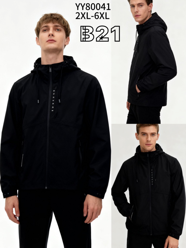 Kurtka męska cienka Roz 2XL-6XL, 1 Kolor Paczka 5 szt